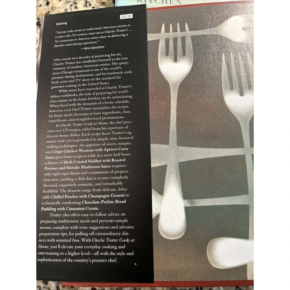 Charlie Trotter CHARLIE‎ TROTTER COOKS AT HOME 1st Edition Very Good HB DC